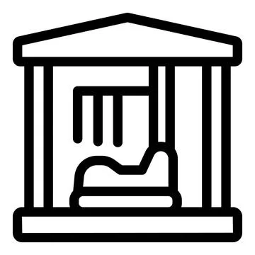 Drop tower ride standing inside amusement park building Ilustración de archivo