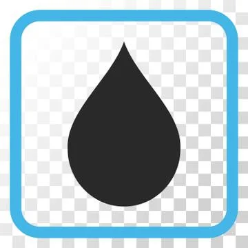 Drop Vector Icon In a Frame Illustrazione stock