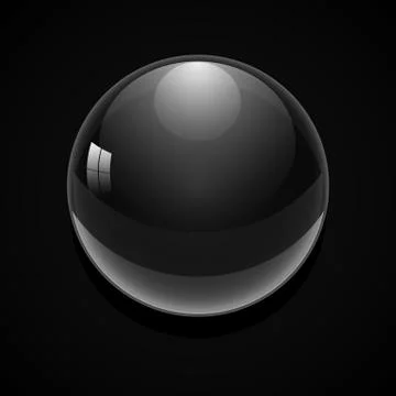 Drop of water on a black background Stock Illustration