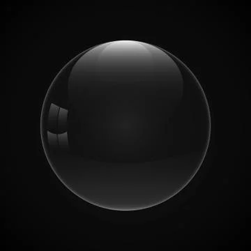 A drop of water on a black background. Stock Illustration