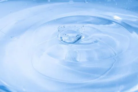 Drop of water. Colored drops background. Stock Photos