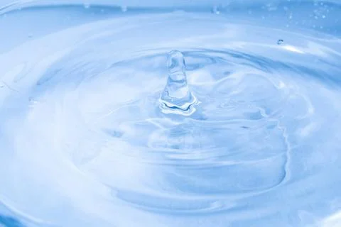 Drop of water. Colored drops background. Stock Photos