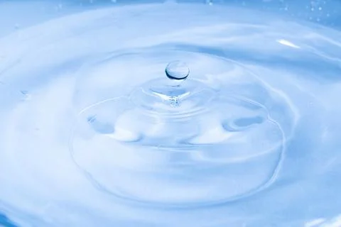 Drop of water. Colored drops background. Fotos Stock