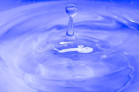 Drop of water. Colored drops background. Fotos Stock