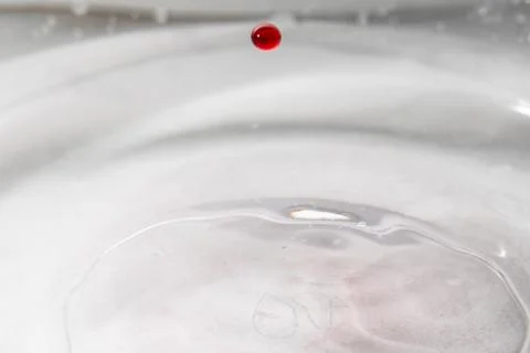 Drop of water. Colored drops background. Fotos Stock