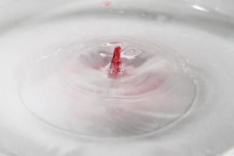 Drop of water. Colored drops background. Stock Photos
