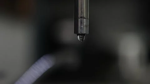 Drop of water drips from the tap Stock Footage 178987133