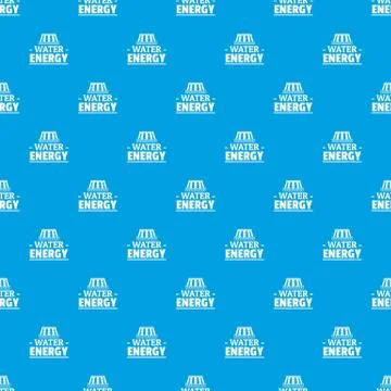 Drop water energy pattern vector seamless blue Illustrazione stock