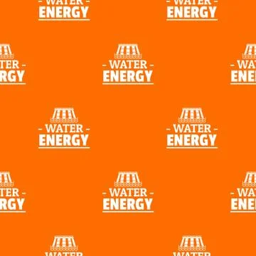 Drop water energy pattern vector orange Illustrazione stock