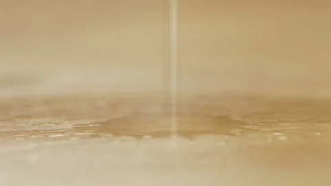 Drop of water that falls at home Stock-Footage 146197532