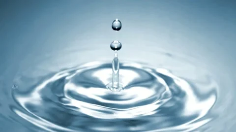 Drop of water falls in slow motion 01 - High Speed 1050fps Stock Footage 11611812