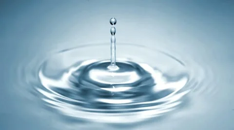Drop of water falls in slow motion 02 - High Speed 1050fps Stock Footage 11611815