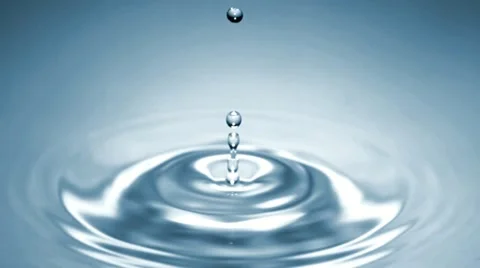 Drop of water falls in slow motion 03 - High Speed 1050fps Stock Footage 11611853