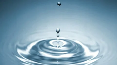 Drop of water falls in slow motion 05 - High Speed 1050fps Stock Footage 11611860