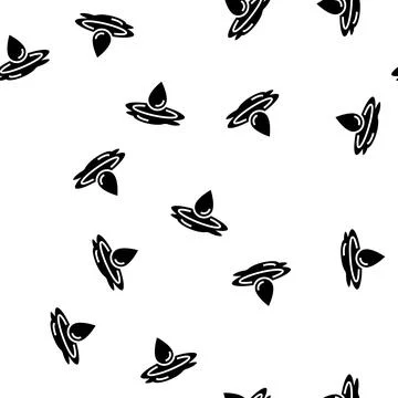 Drop water glyph seamless pattern Illustrazione stock