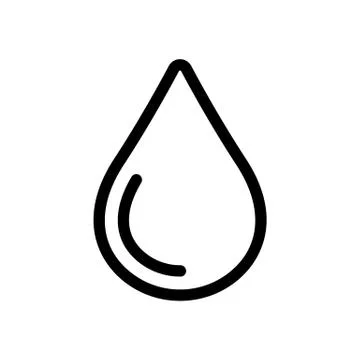 A drop of water icon vector. Isolated contour symbol illustration 스톡 일러스트