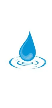 A drop of water Stock Illustration