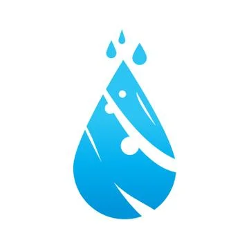 Drop of water illustration Illustrazione stock