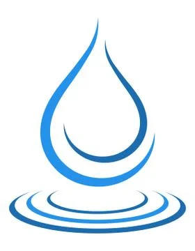 Drop of water logo for design vector illustration Stock Illustration