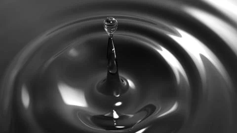 Drop of water macro with the focus effect (dark version drop 1) Stock Illustration