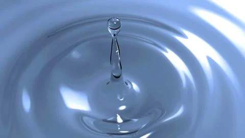 Drop of water macro with the focus effect (drop 1) Stock Illustration