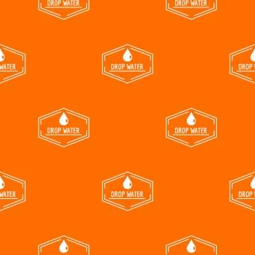 Drop water pattern vector orange Illustrazione stock