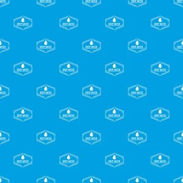Drop water pattern vector seamless blue Stock Illustration