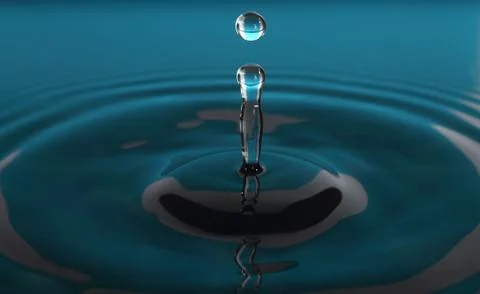 Drop of water . Stock Photos