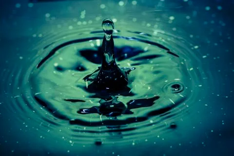 Drop of a water Stock Photos