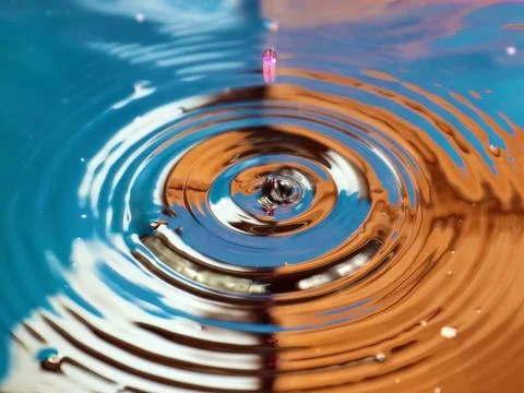 A drop of water Stock Photos