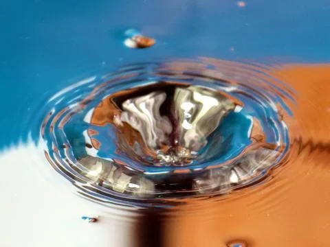 A drop of water Stock Photos