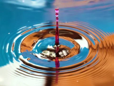 A drop of water Stock Photos