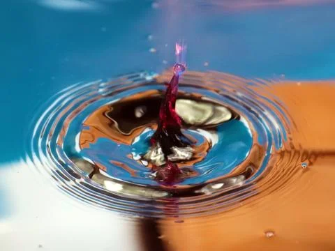 A drop of water Stock Photos