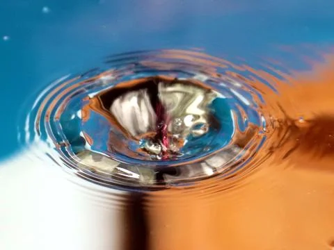 A drop of water Stock Photos