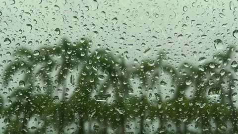 Drop water rain close up Stock Footage 139927528