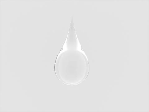 Drop of water rendered Stock Illustration
