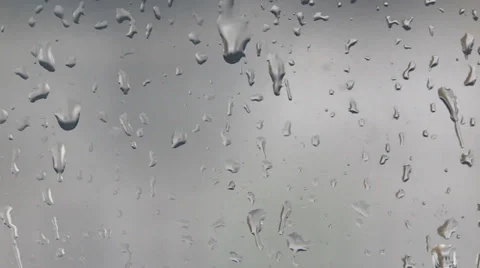 Drop of water runs down the glass surface with condensate Stock Footage 30459873