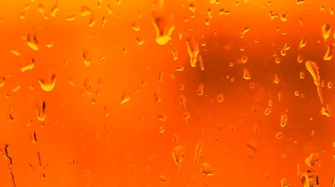 Drop of water runs down the glass surface with condensate Stock Footage 30459879