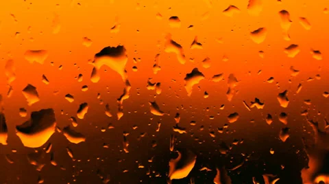 Drop of water runs down the glass surface with condensate Video stock 30459903