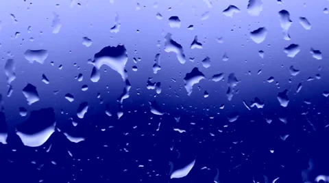 Drop of water runs down the glass surface with condensate Video stock 30459907
