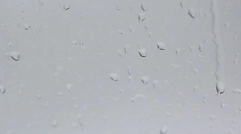 Drop of water runs down the glass surface with condensate Stock Footage 30459914