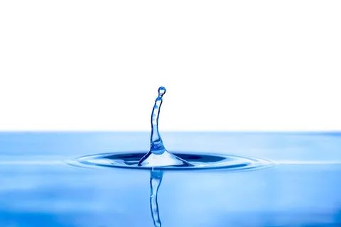 A drop of water on a transparent background 写真素材