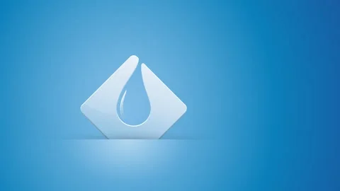 Drop of water trapped in a rhombus emphasizing the importance of water cons.. Stock Footage 301210449