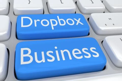 Dropbox Business concept Stock Illustration