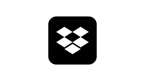 Dropbox icon animated background Stock Footage 242183989