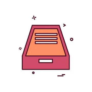 Dropbox icon design vector Stock Illustration