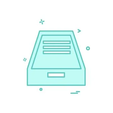 Dropbox icon design vector Stock Illustration