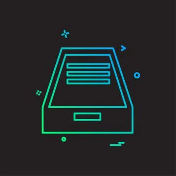 Dropbox icon design vector Stock Illustration