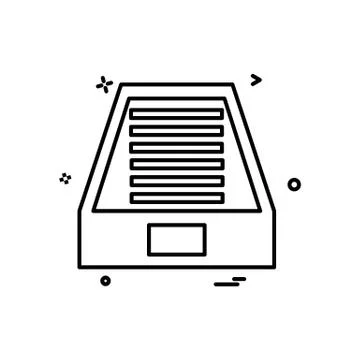 Dropbox icon design vector Stock Illustration