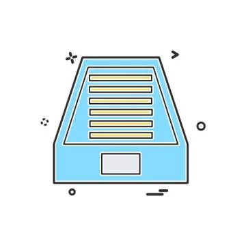 Dropbox icon design vector Stock Illustration